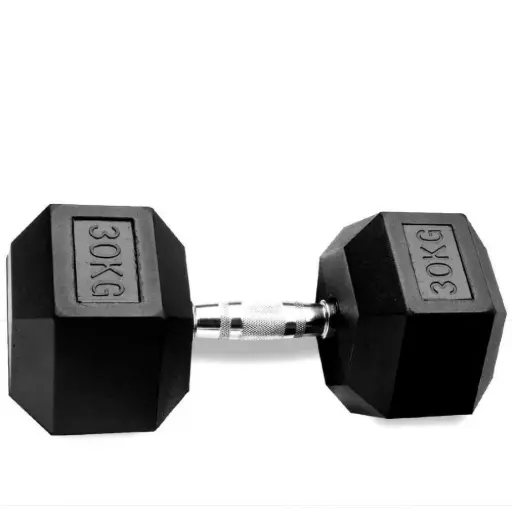 KT Hexa Rubber Dumbbell 30KG KSHRD10264A