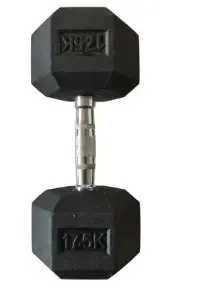 KT Hexa Rubber Dumbbell 17.5KG KSHRD10257