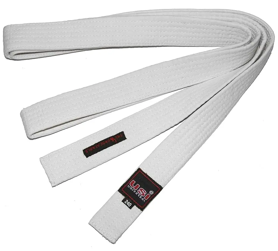 USI Belt Coloured White 240cm (417bc)