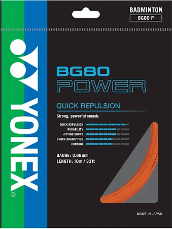 Yonex String BG 80 Pwr  