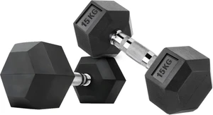 KT Hexa Rubber Dumbbell 15KG KSHRD10256