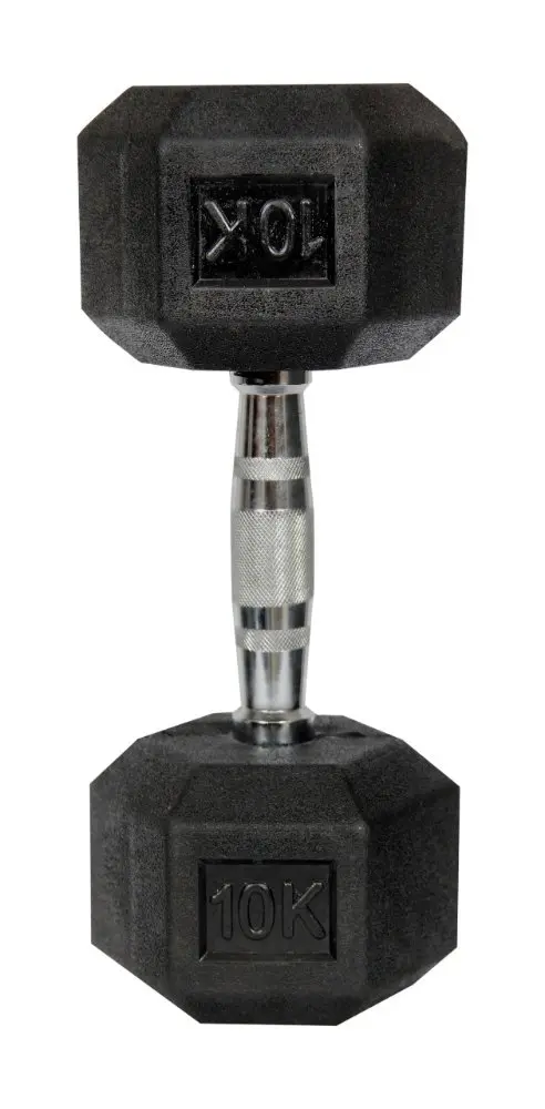 KT Hexa Rubber Dumbbell 10KG KSHRD10254  