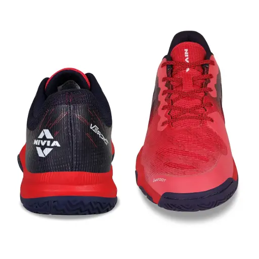 Nivia Badminton Shoe Verdict Crimson Red 9
