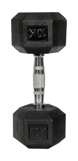 KT Hexa Rubber Dumbbell 10KG KSHRD10254  