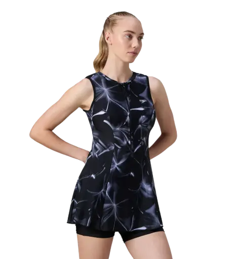 Speedo Prntd Closedbck with Boyleg 