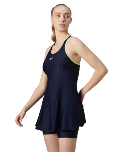 Speedo Racerbck Swimdress with Boyleg